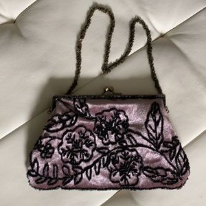 Vintage 🌟🌟beaded velvet🌟🌟pouch clutch purse